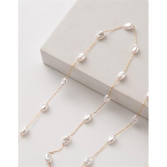 Pearl Necklace Choker Baroque Jewelry for Women Unique Stylish Gift - Picture 6 of 7